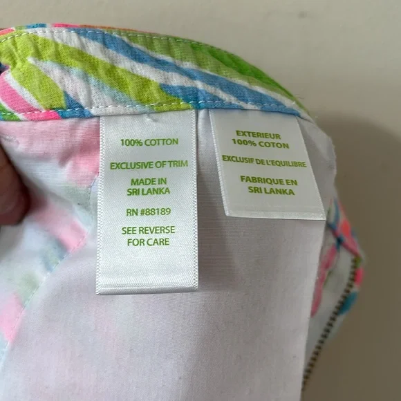 Lilly Pulitzer Adie Shorts Resort White Shellabrate Size 10 - Picture 10 of 10